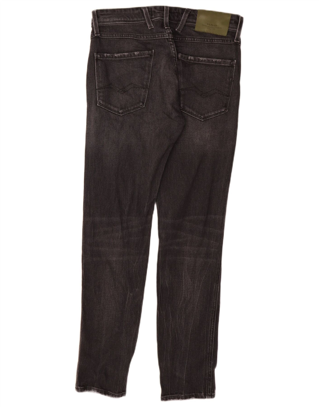 REPLAY Jean Slim Anbass Homme W29 L30 Noir Coton