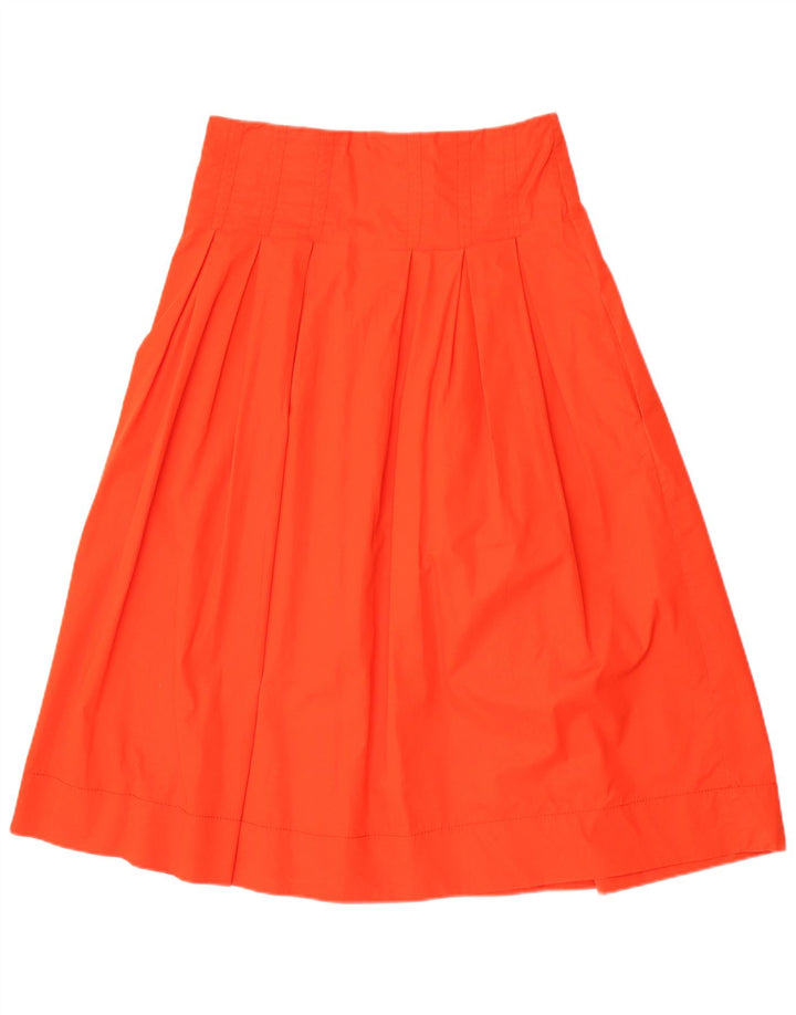Zara Femme Jupe A-Line Large W30 Coton Orange