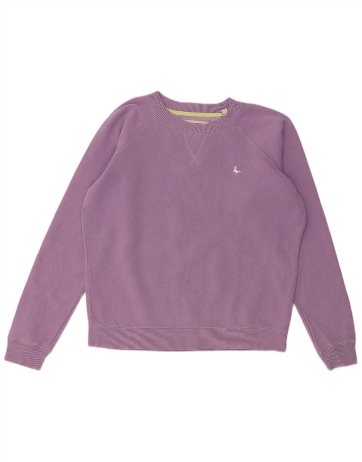 JACK WILLS Sweat-shirt court surdimensionné pour femme UK 8 Small Violet