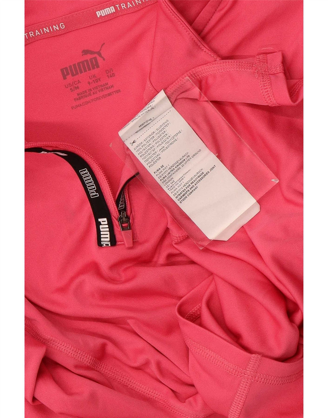 Puma Haut de survêtement à col zippé pour fille 9-10 ans Rose