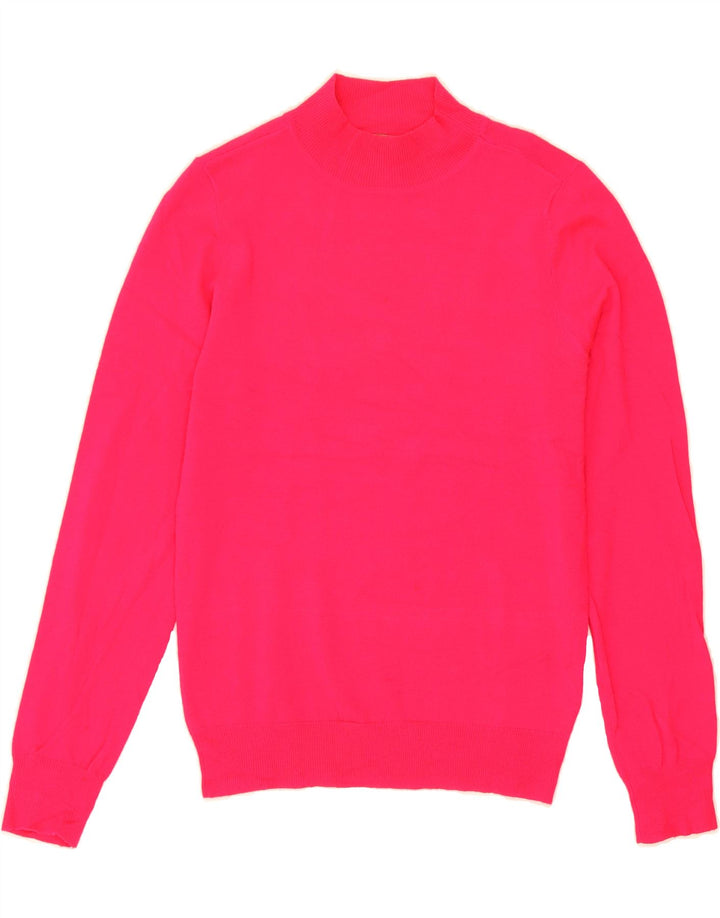 OASIS Womens Turtle Neck Jumper Sweater UK 10 Small Pink Acrylic Vintage Oasis and Second-Hand Oasis from Messina Hembry 