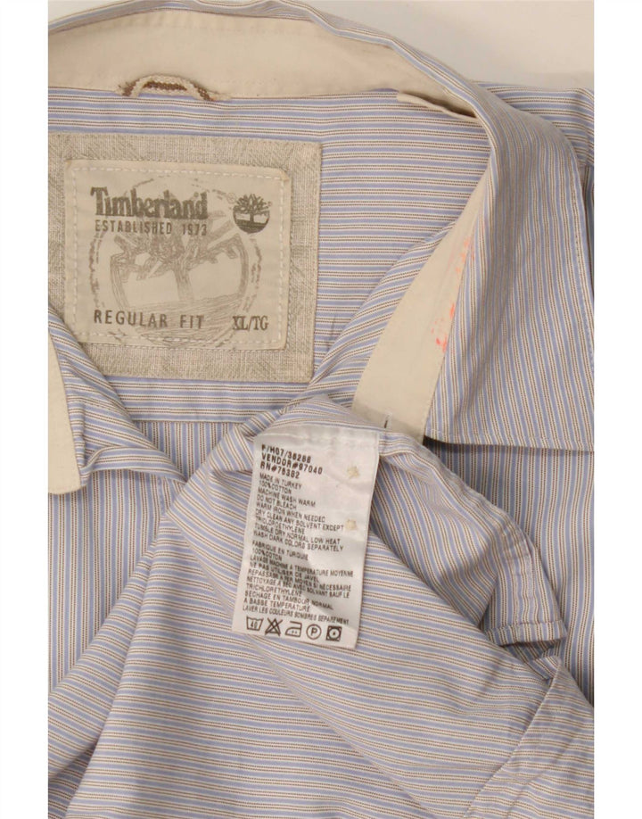 Timberland Chemise Homme XL Bleu Coton Classique