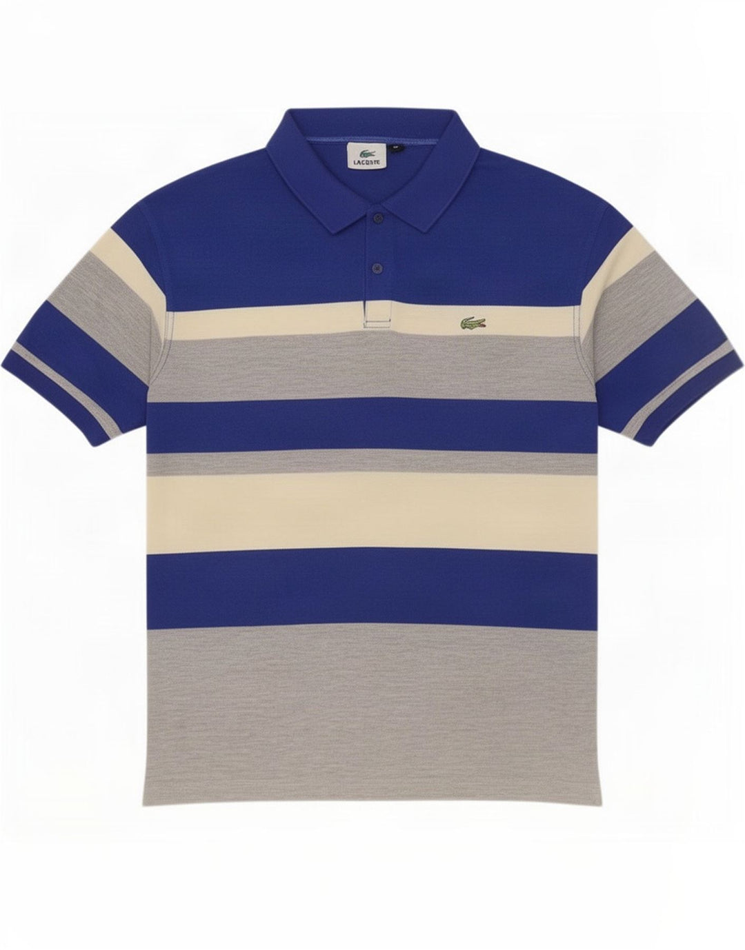 Lacoste Polo XL Homme Rayé Multicolore Polyester