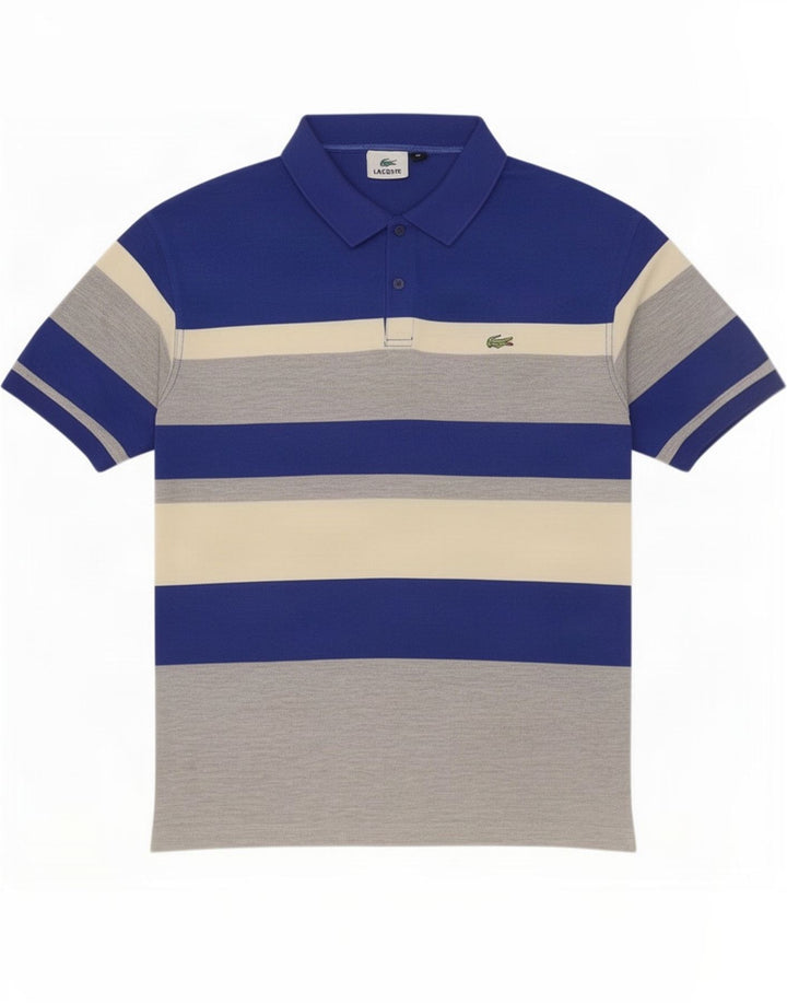 Lacoste Polo XL Homme Rayé Multicolore Polyester