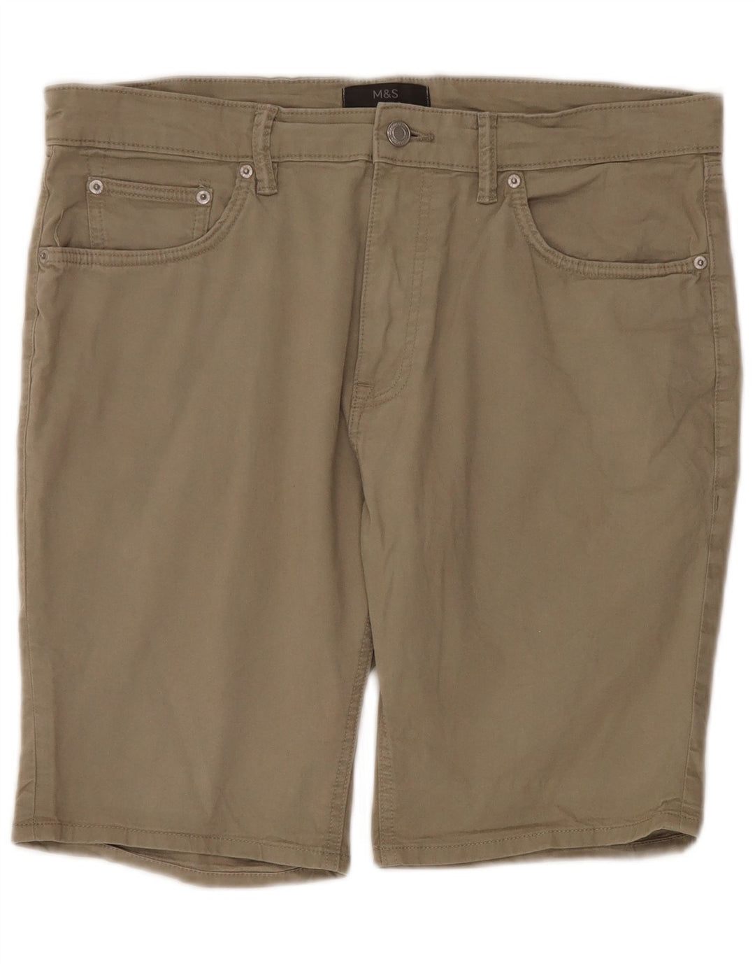 Marks & Spencer Short décontracté pour homme W34 Grand coton kaki