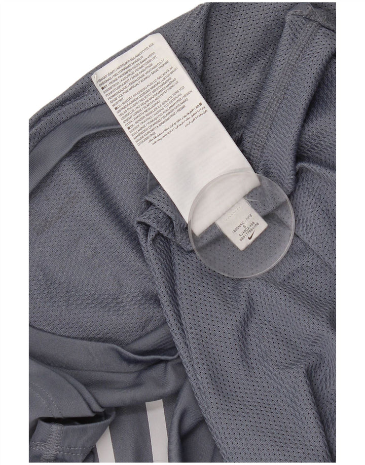 Nike Hommes Running Graphic T-Shirt Haut Petit Gris Colorblock Polyester