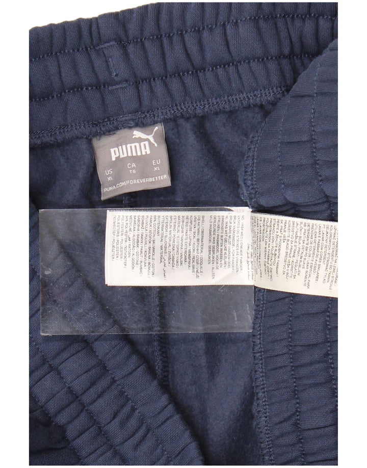 PUMA Pantalon de survêtement pour femme UK 18 XL Bleu marine Coton