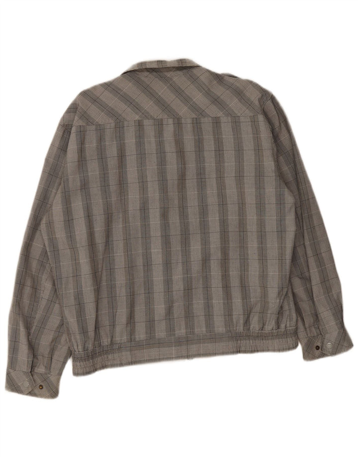 Faciba Veste Bomber Militaire Homme UK 38 Gris Moyen à Carreaux