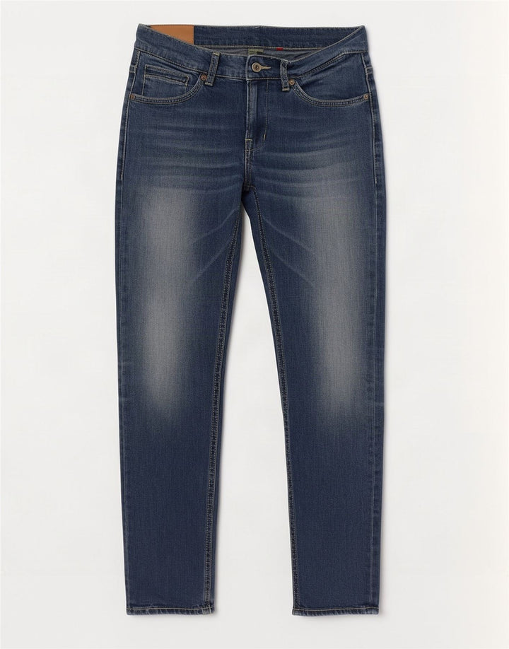 Dondup Jean Slim Femme W33 L32 Bleu Coton