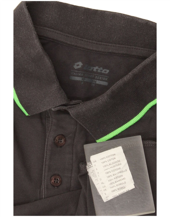 Lotto Polo Homme Petit Gris Coton