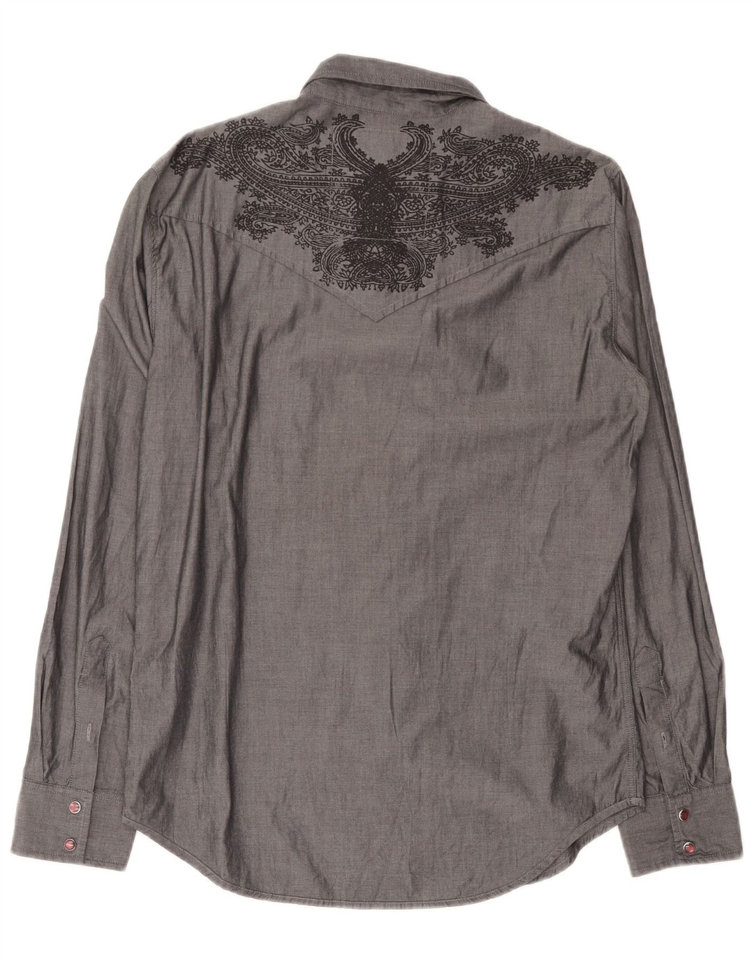 GUESS Chemise Homme Gris Moyen Paisley Coton