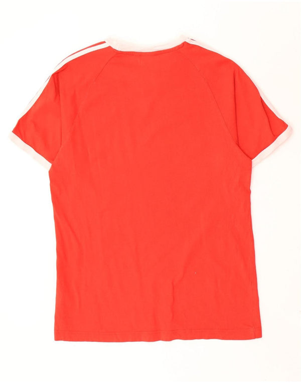 Adidas T-Shirt Homme Haut Large Rouge Coton
