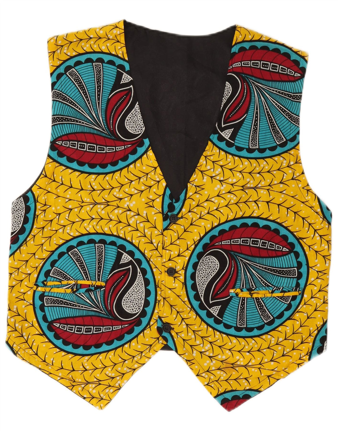 Broadway Gilet à motif abstrait pour homme en viscose multicolore moyen