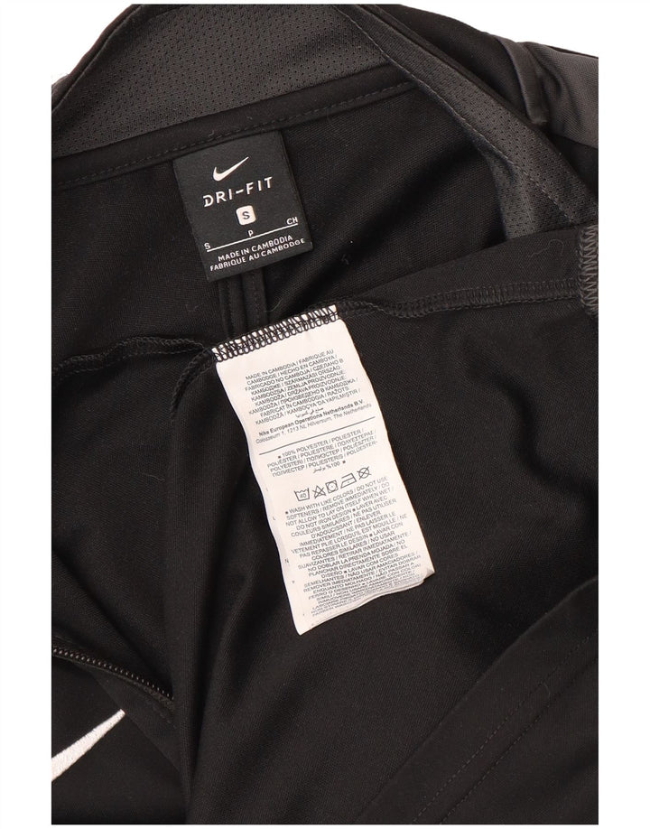 Nike Hommes Dri Fit Survêtement Top Veste Petit Noir Polyester