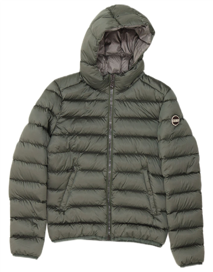 Colmar Veste matelassée à capuche pour femme IT 40 Small Vert Polyester