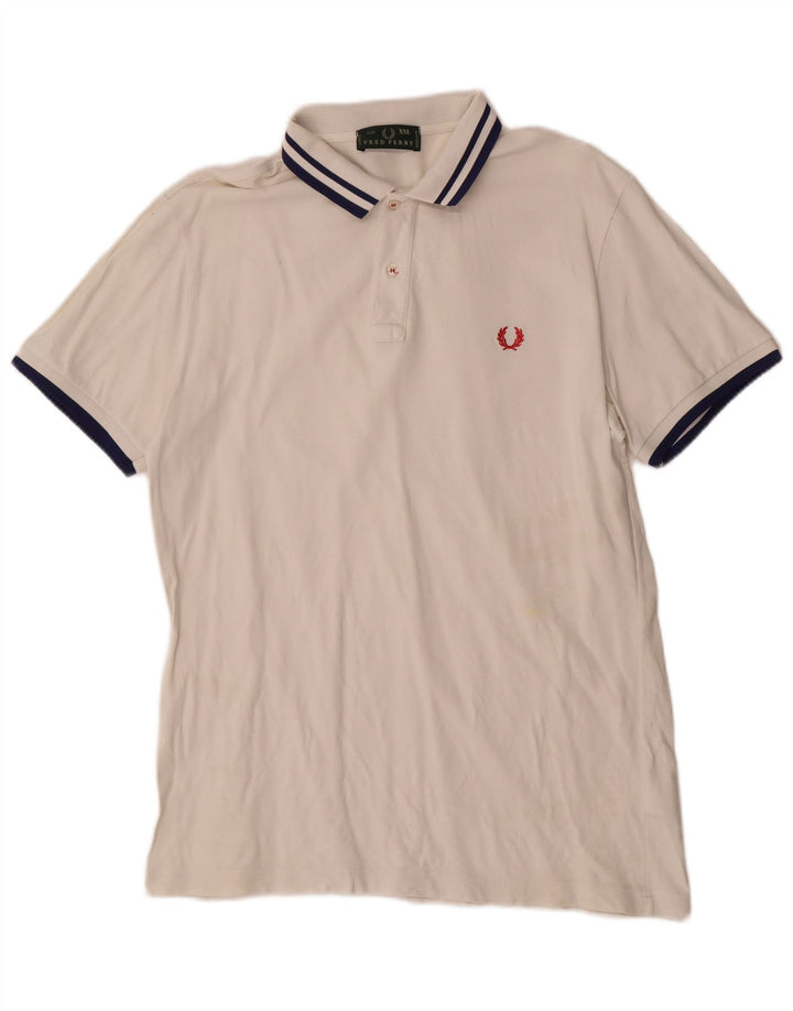 Fred Perry Polo Homme 2XL Blanc Rayé Coton