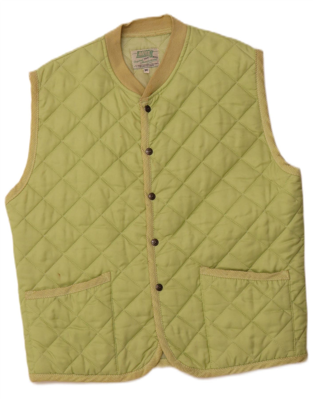 RIFLE Gilet matelassé pour homme UK 38 Vert moyen Polyamide