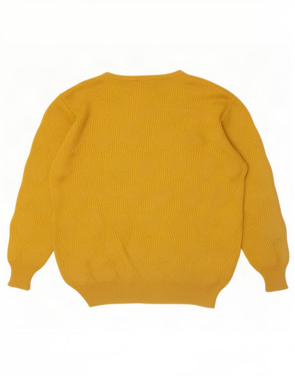 Mamut Moden Pull col bateau pour femme UK 16 Large Jaune Viscose