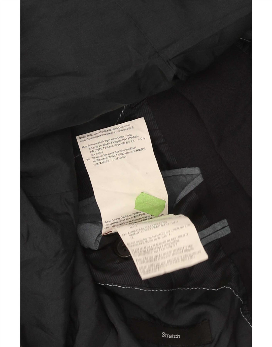 Hugo Boss Veste blazer à 2 boutons pour homme EU 54 2XL Bleu marine Laine vierge
