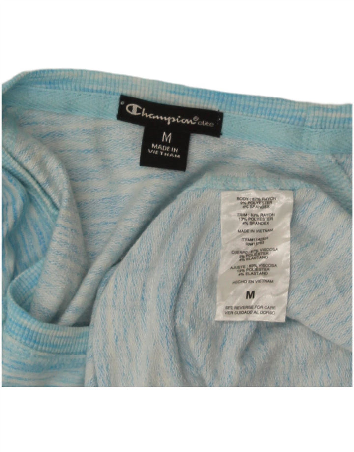Champion Haut à manches longues pour femme UK 44 Bleu moyen Rayonne mouchetée