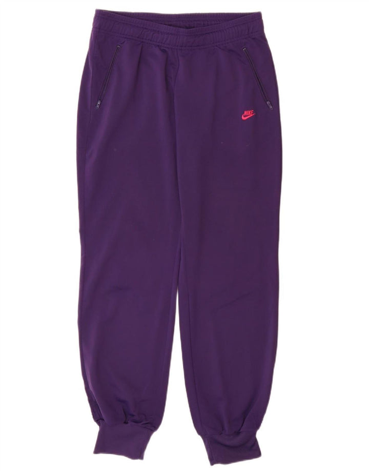 NIKE Pantalon de survêtement pour femme Joggers UK 14 Violet moyen Polyester