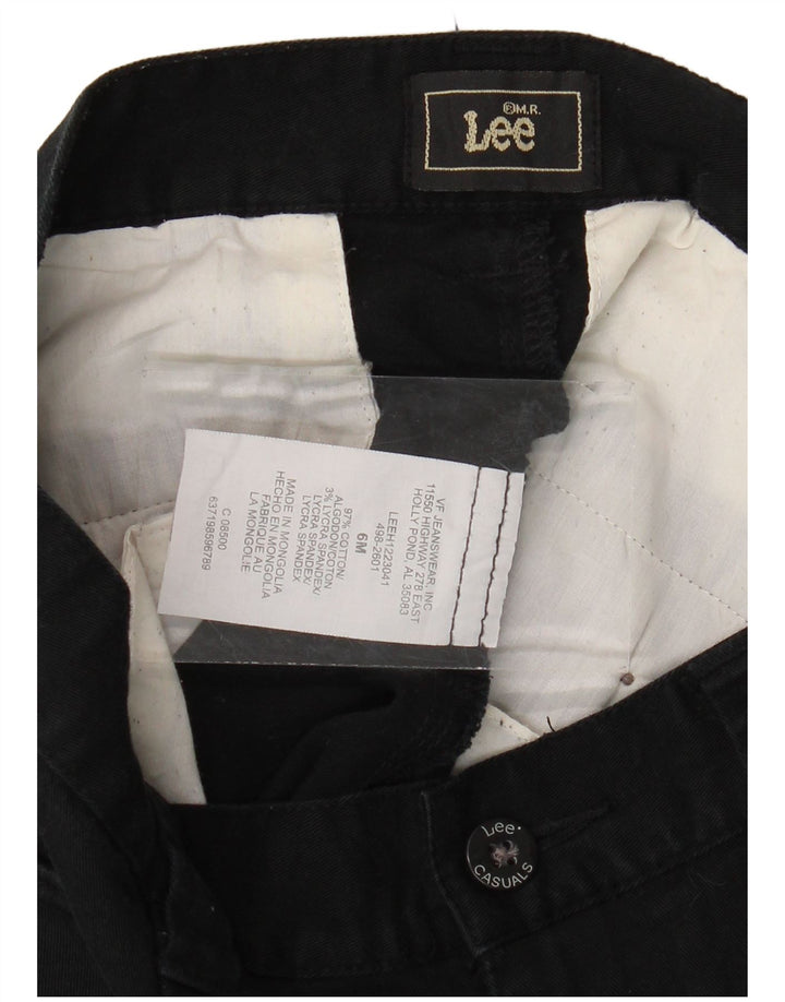 LEE Pantalon Capri fuselé taille haute pour femme US 6 Medium W30 L20 Noir