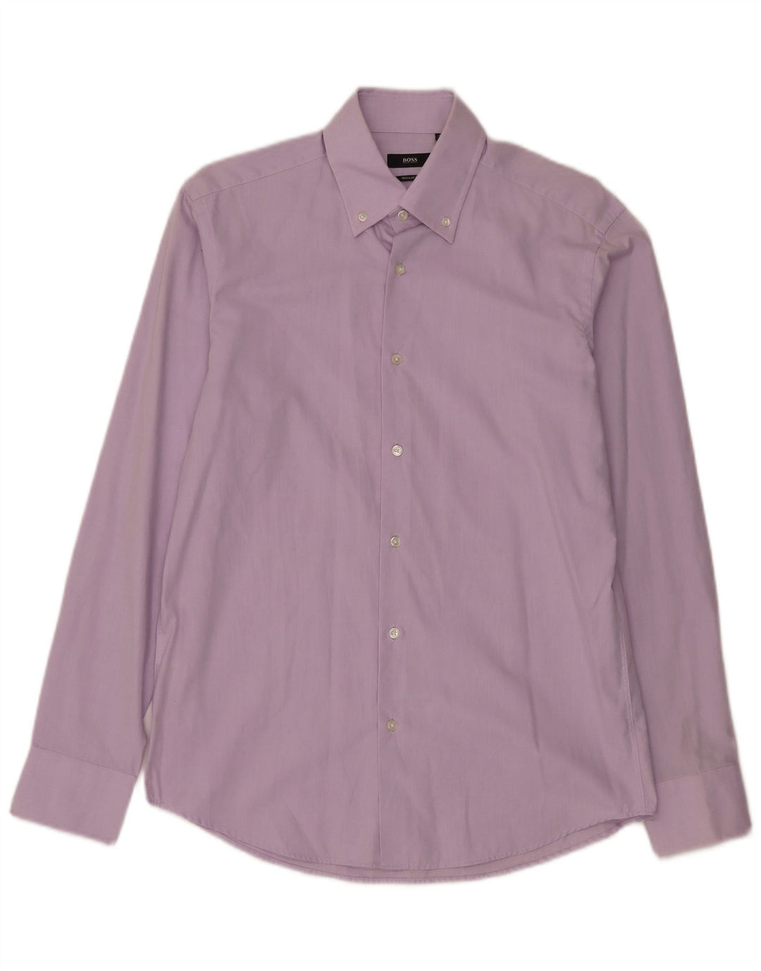 Hugo Boss Chemise coupe régulière pour homme Taille 4015 3/4 Coton violet moyen