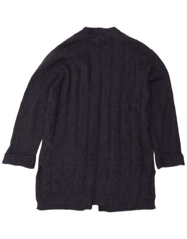 Marks & Spencer Pull cardigan long pour femme UK 14 Bleu marine moyen