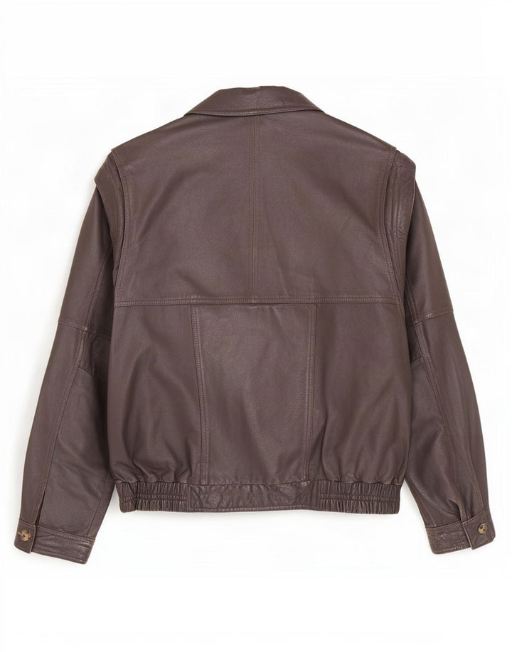 veste en cuir homme vintage UK 42 XL Marron