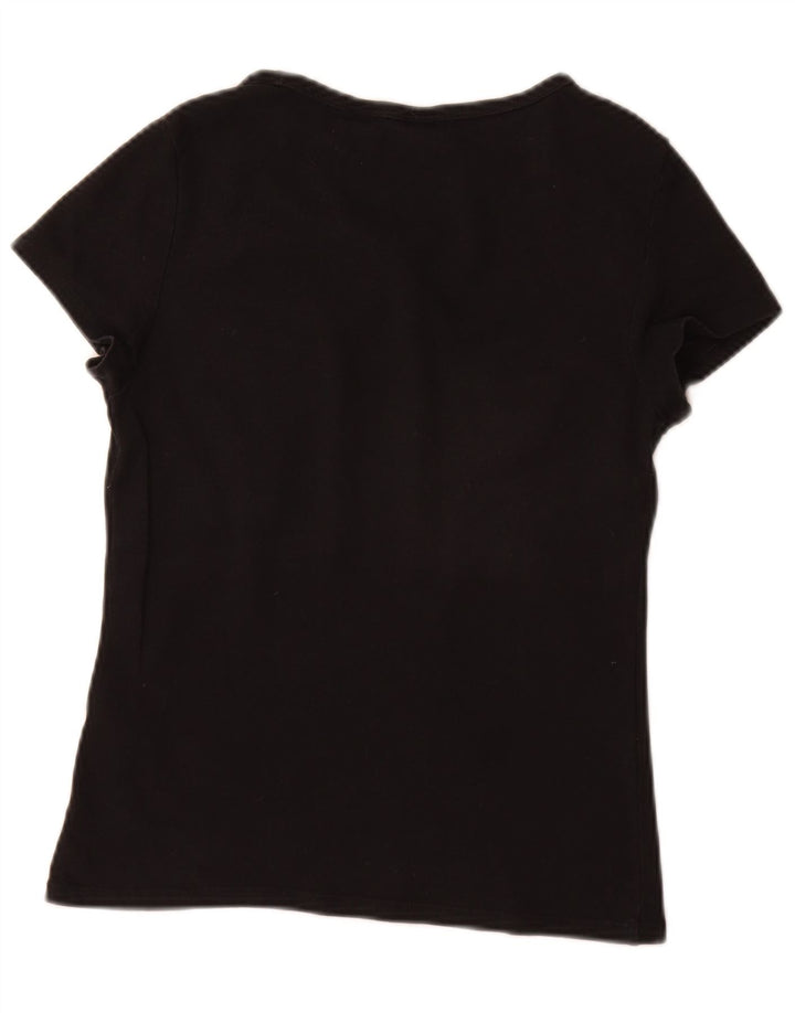 Levi's T-Shirt Femme UK 12 Noir Moyen Coton