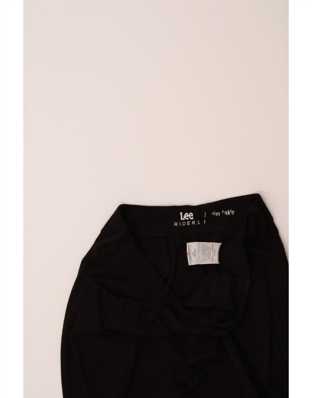 LEE Womens Slim Casual Trousers US 8 Medium W28 L27 Black Rayon Vintage Lee and Second-Hand Lee from Messina Hembry 