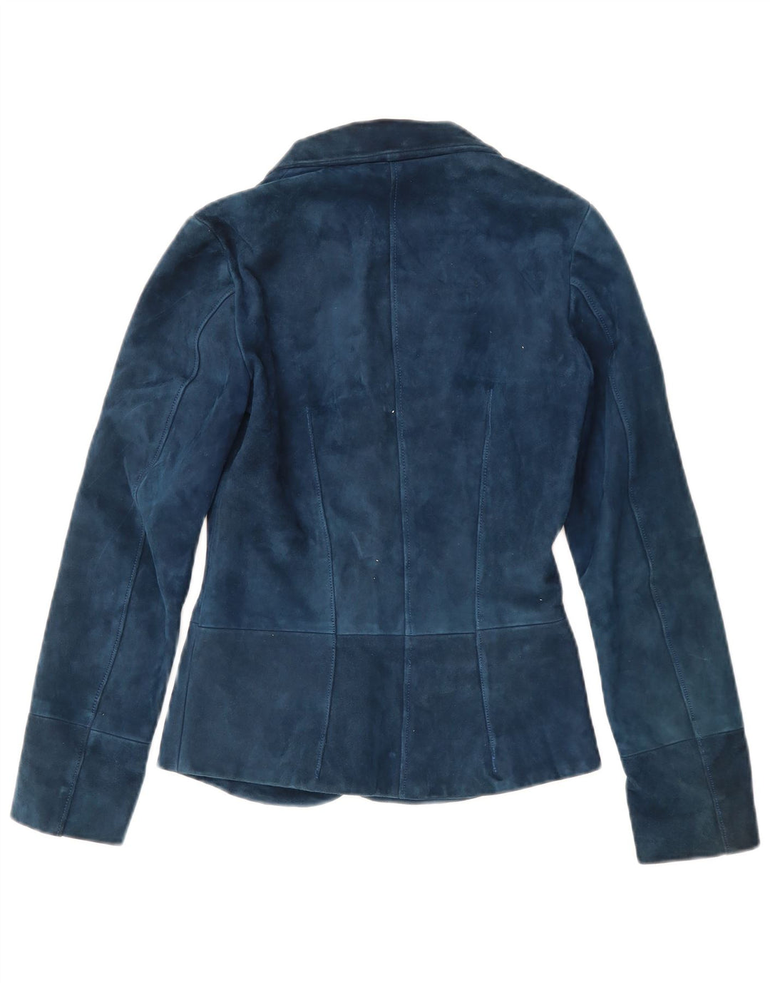 vintage Femmes 2 Bouton Blazer Veste UK 4 XS Bleu Marine