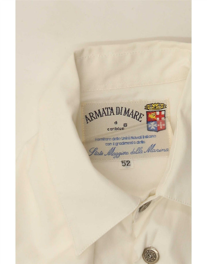 Armata Di Mare Chemise graphique à manches courtes pour homme IT 52 Large Blanc