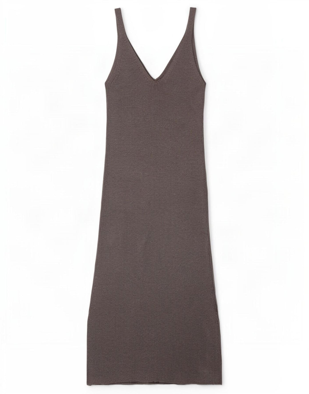 Zara Femme Robe Maxi Sans Manches UK 8 Petite Viscose Grise