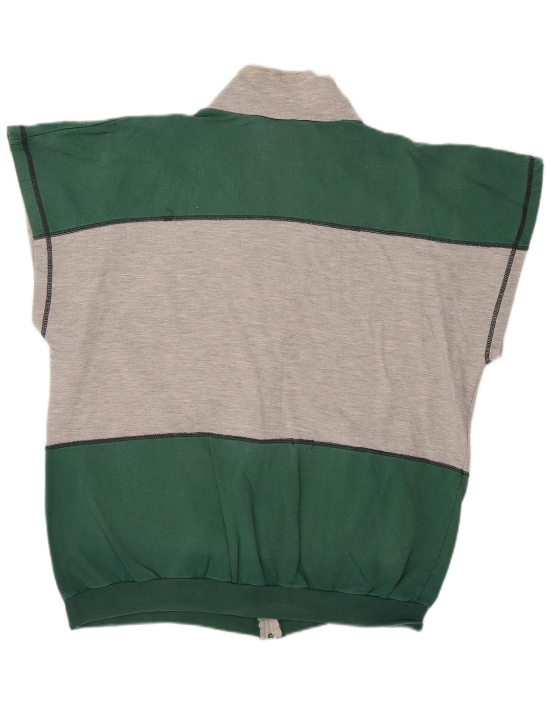Active Veste de survêtement sans manches pour homme 2XL Gris Colorblock Coton