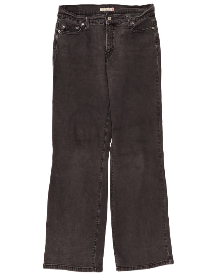 LEVI'S Jean bootcut 512 pour femme US 12 Large W30 L30 Noir