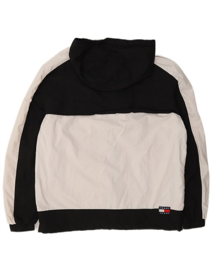 Tommy Hilfiger Veste coupe-vent pour homme UK 38 Medium Blanc Colourblock