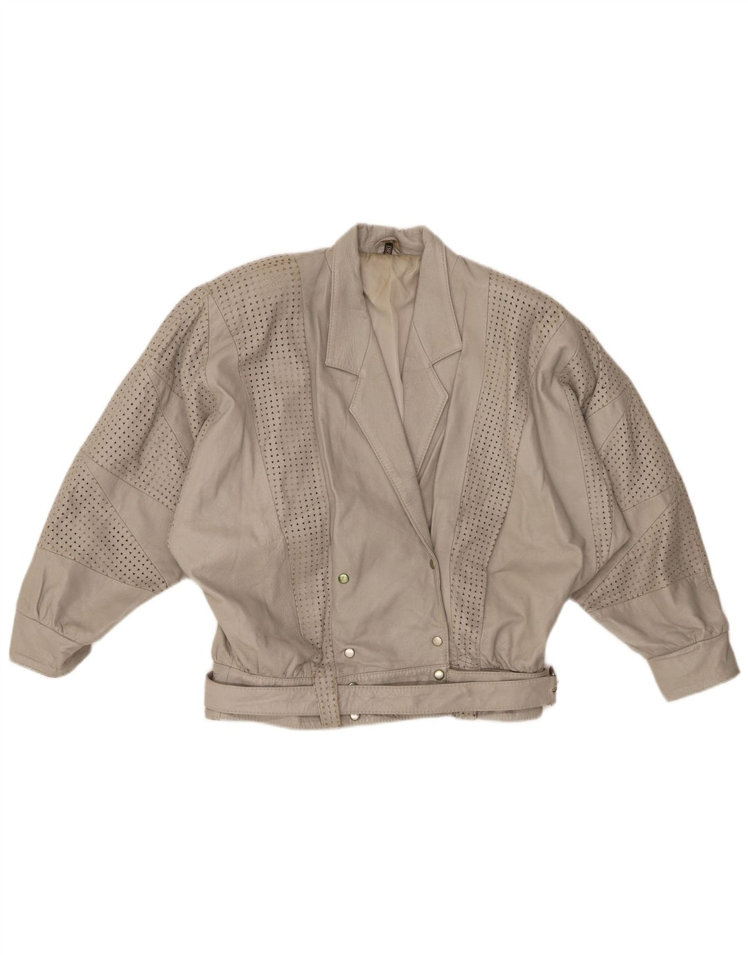 GABRIELLA BENELLI Veste surdimensionnée femme EU 36 Petit cuir gris