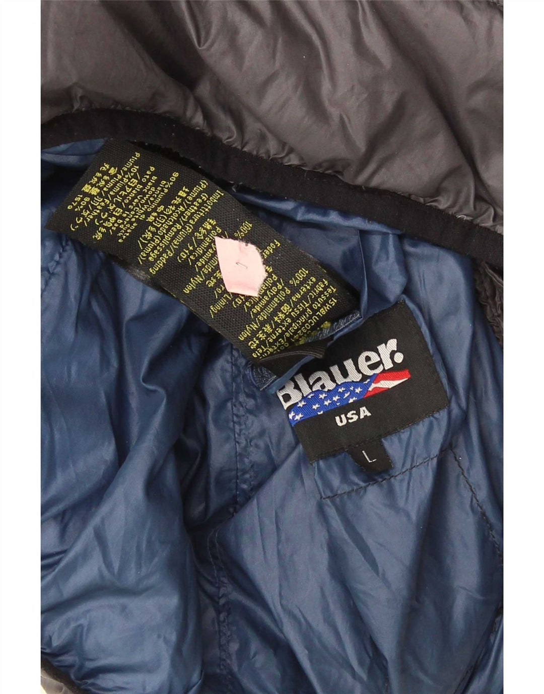 Blauer Veste matelassée à capuche pour homme UK 40 Large Gris Polyamide
