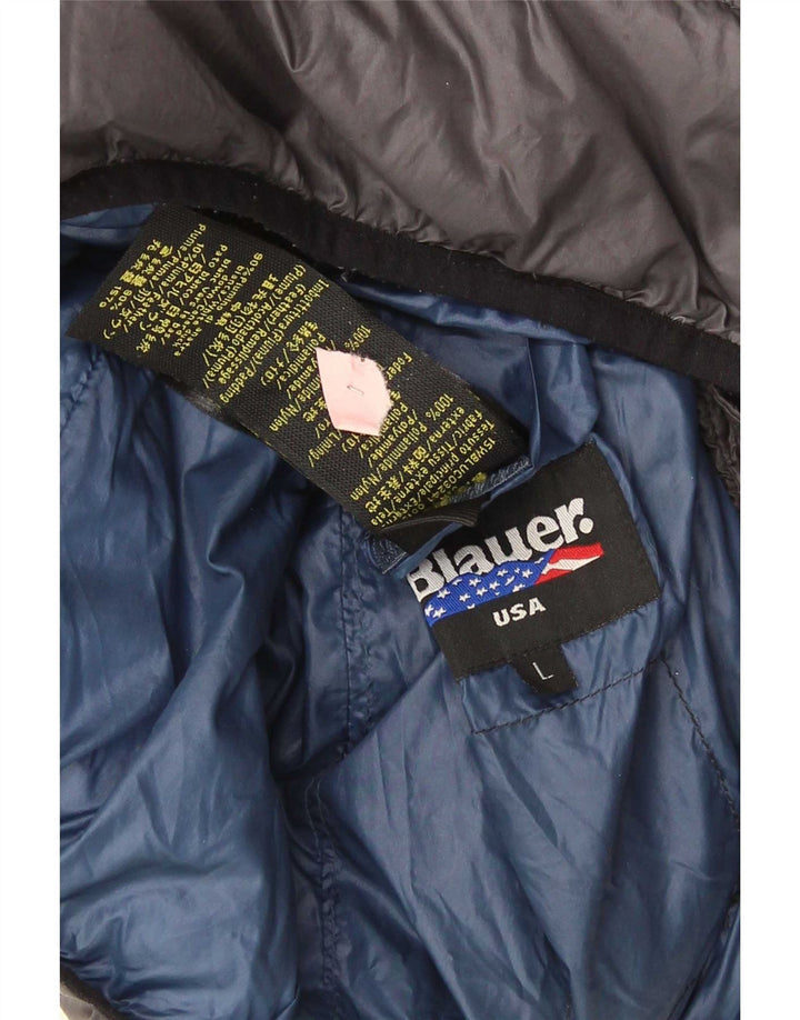 Blauer Veste matelassée à capuche pour homme UK 40 Large Gris Polyamide