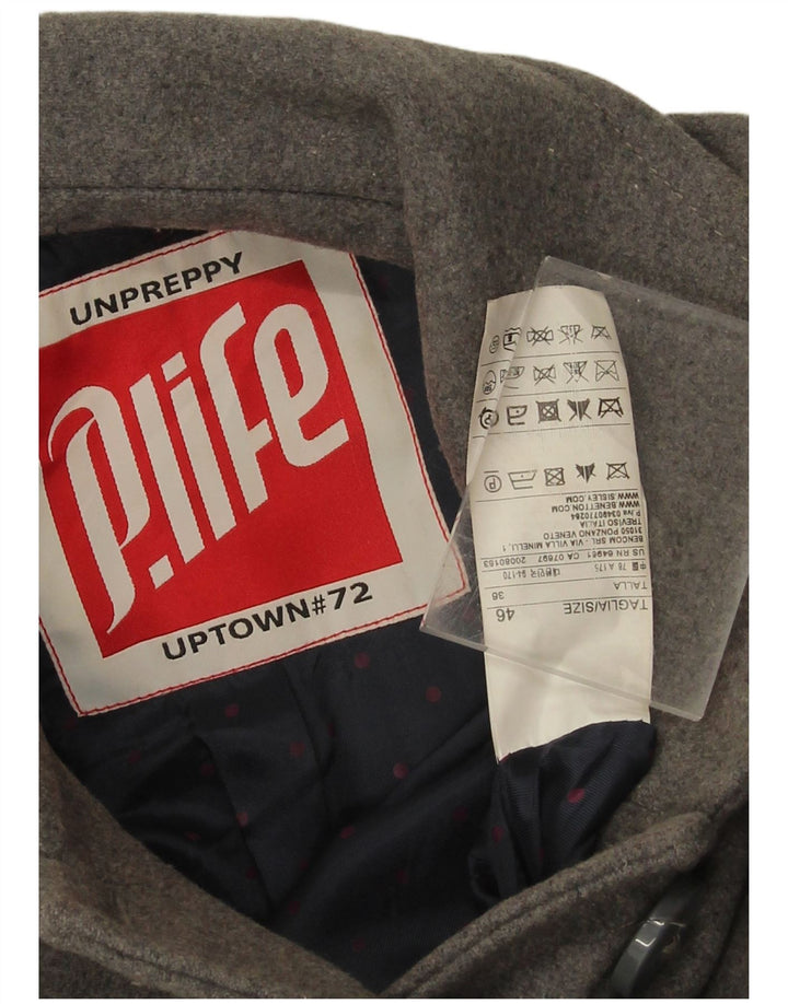 Playlife Pardessus Femme IT 46 Large Gris Laine