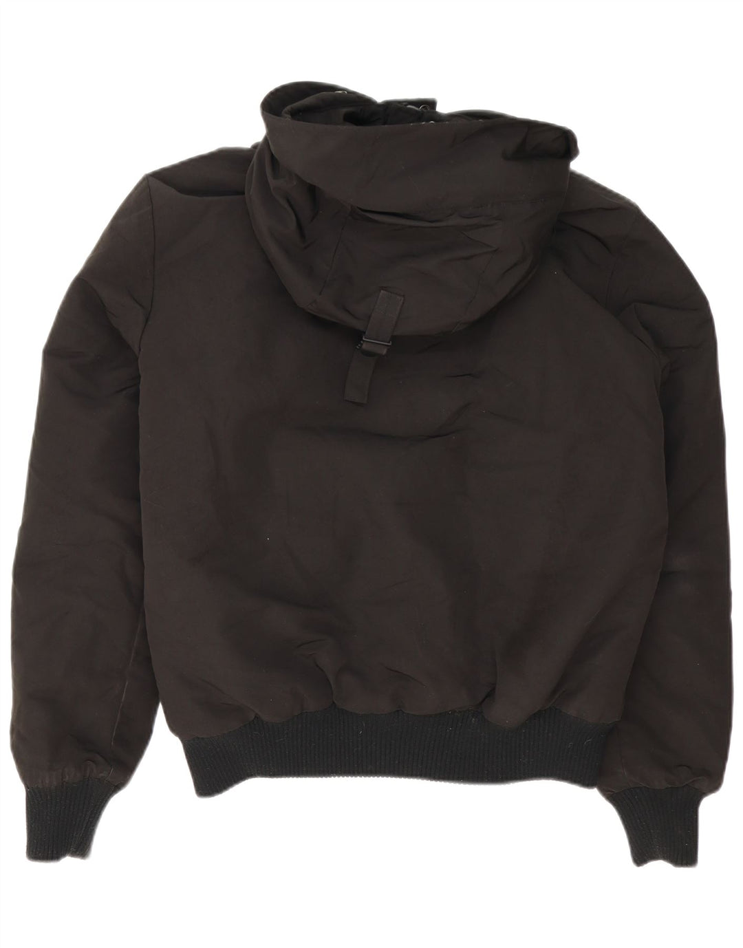 SUPERDRY Veste Bomber à Capuche Homme UK 38 Medium Noir Nylon