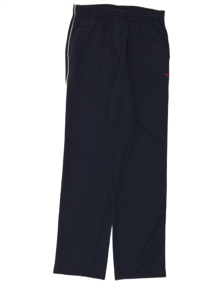 Diadora Pantalon De Survêtement Femme UK 16 Large Bleu Marine Polyester