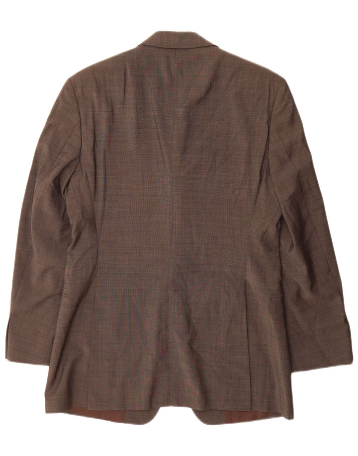 Hugo Boss Veste blazer à 3 boutons pour homme EU 46 Petite laine vierge grise