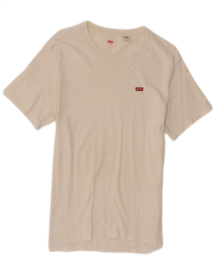 Levi's T-Shirt Homme Blanc Moyen Coton