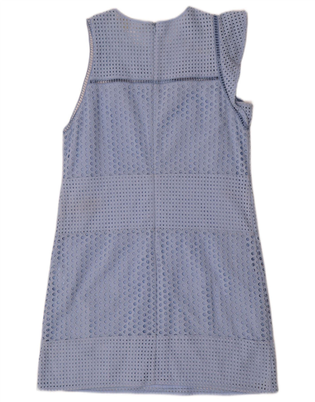 Michael Kors Robe trapèze pour femme UK 12 Bleu moyen Coton