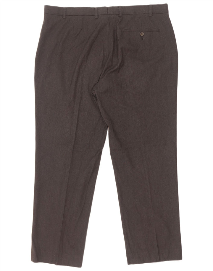 Marks & Spencer Pantalon de costume coupe classique pour homme W38 L29 Gris Polyester