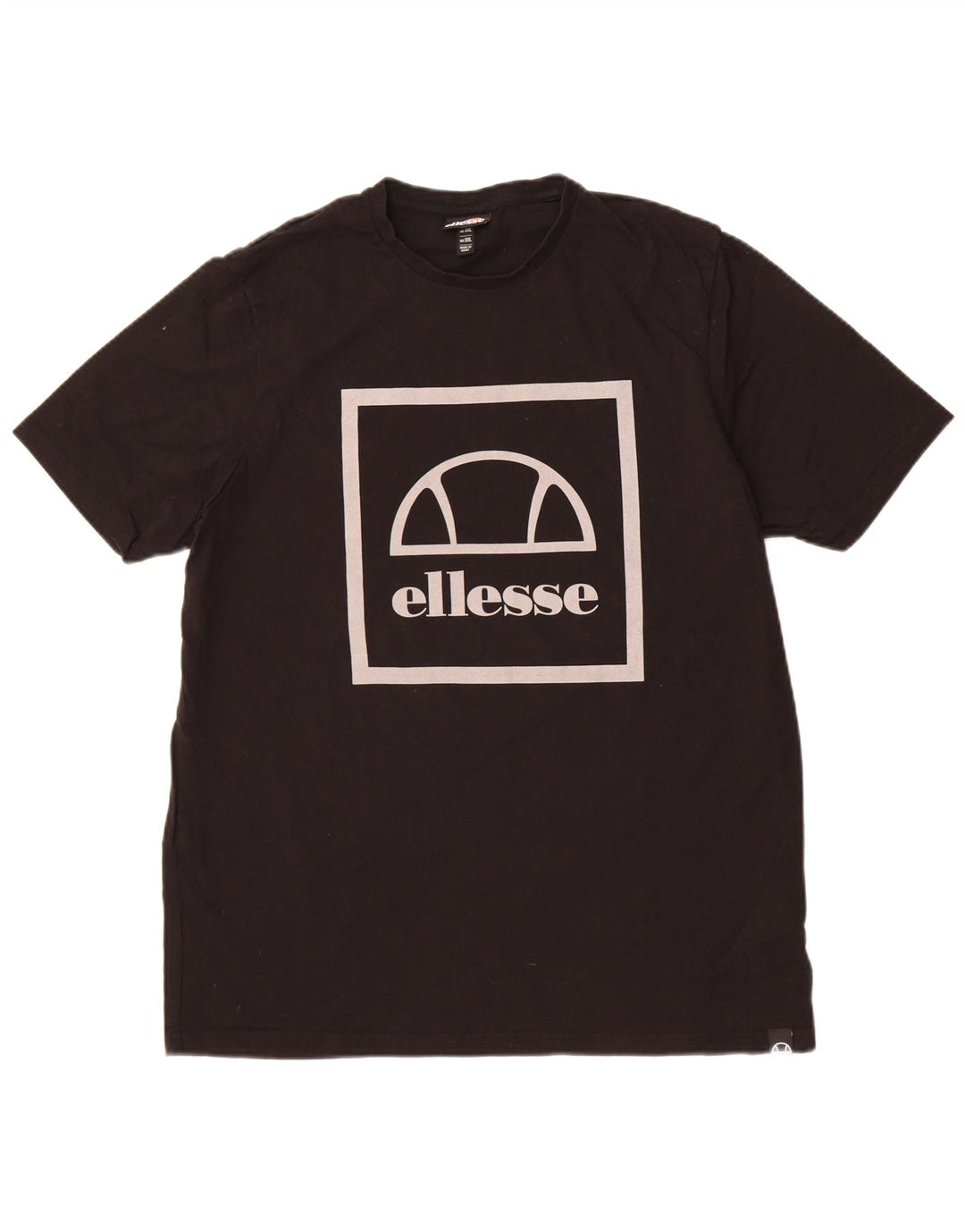 Ellesse T-Shirt Graphique Homme Top 2XL Noir Coton