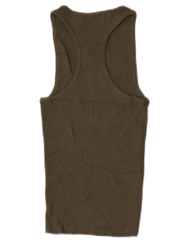 Zara Femme Débardeur UK 8 Petit Kaki