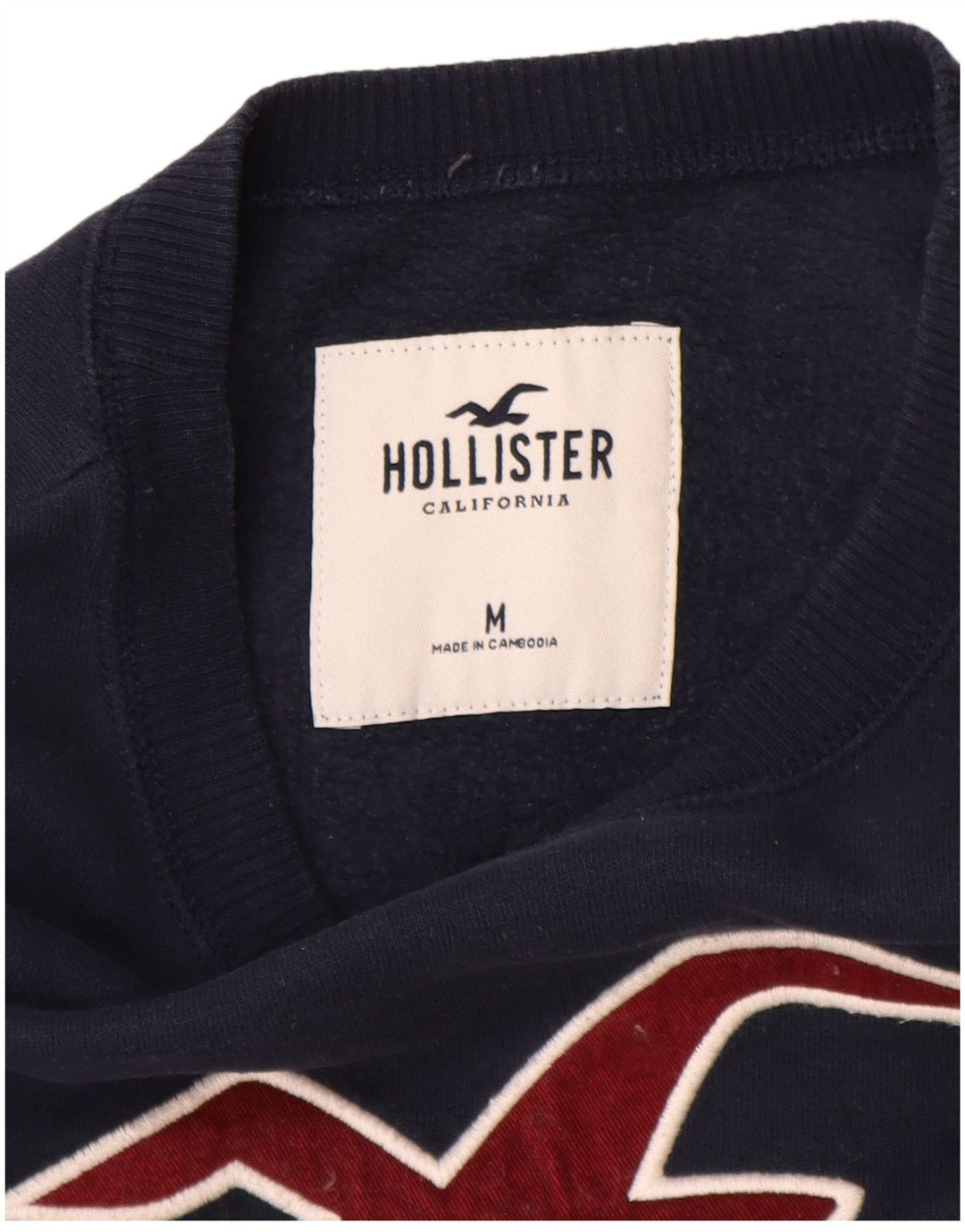 Hollister Sweat-shirt graphique pour homme en coton bleu marine moyen